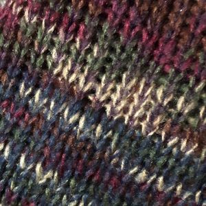 Womens cardigan style multicolor drape sweater